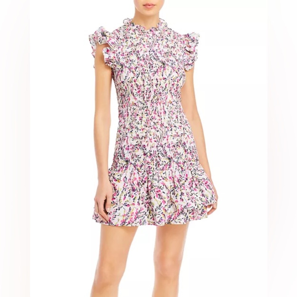 French Connection Verona Smocked Mini Dress
